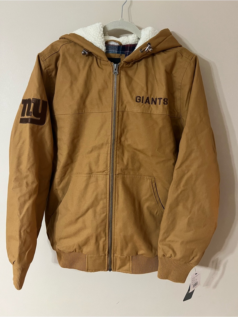 G-III Sports Carl Banks New York NY Giants build up full-zip hoodie jacket